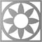 Ekena Millwork Blume Architectural Grade PVC Pierced Ceiling Medallion, Antiqued Pewter, 16"OD x 5 1/2"ID x 1/2"P CMPP16BLAPW - alternate 4